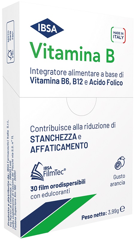 Ibsa Vitamina B a base di vitamina B6, B12 e Acido Folico
