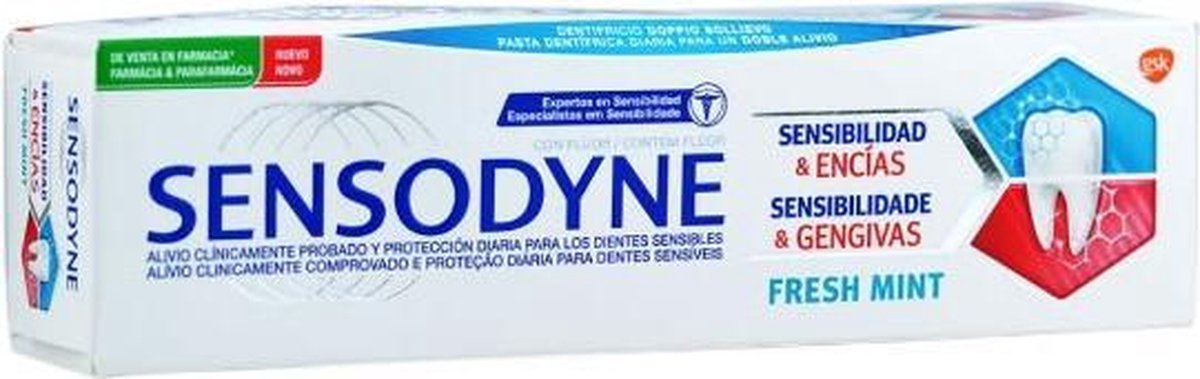 Sensodyne Dentifricio Sensibilita' e Gengive Fresh Mint 75ML