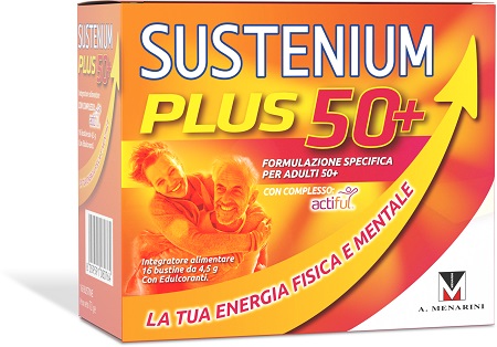 Sustenium Plus 50+ 16 Bustine Energia Fisica e Mentale