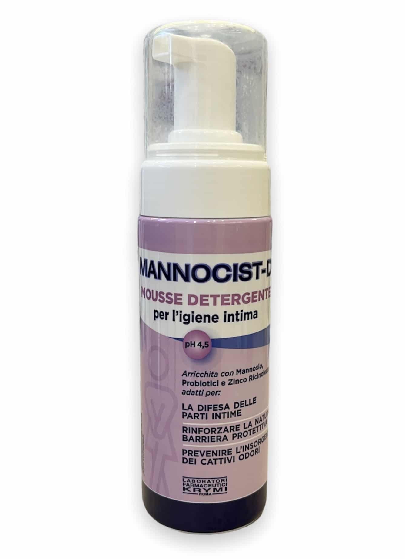 Mannocist Mousse Detergente antibatterico per Igiene Intima150ml