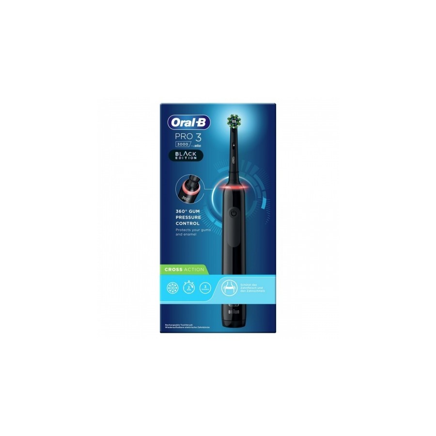 OralB Pro 3 3000 Black Edition  1 Spazzolino 1 Testina