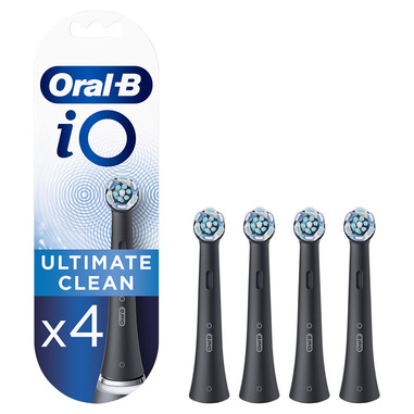OralB IO Ultimate Clean 4 Testine di Ricambio Nero