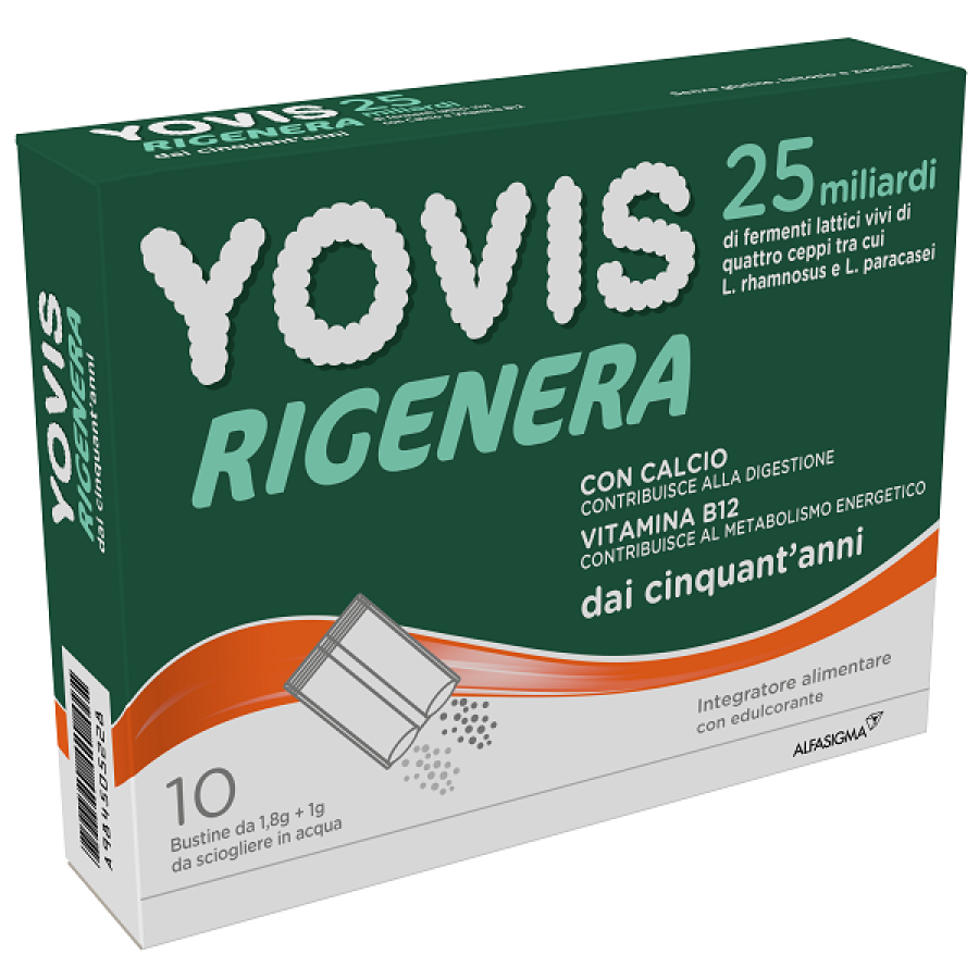 YOVIS RIGENERA 50+ 10BUSTINE INTEGRATORE FERMENTI LATTICI