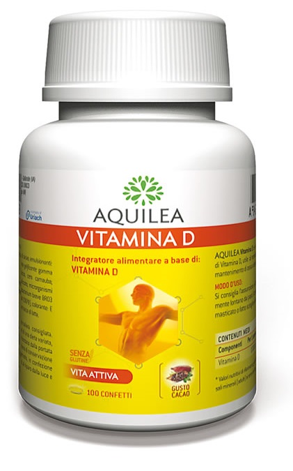 AQUILEA VITAMINA D  GUSTO CACAO 100 CONFETTI