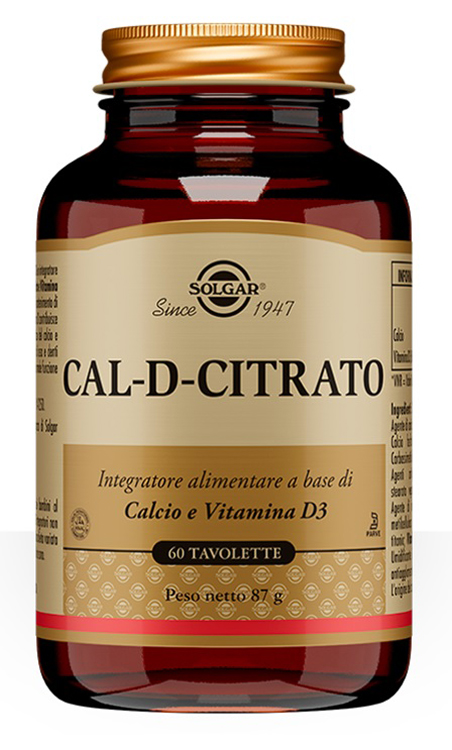 Solgar Cal D Citrato 60 Tavolette