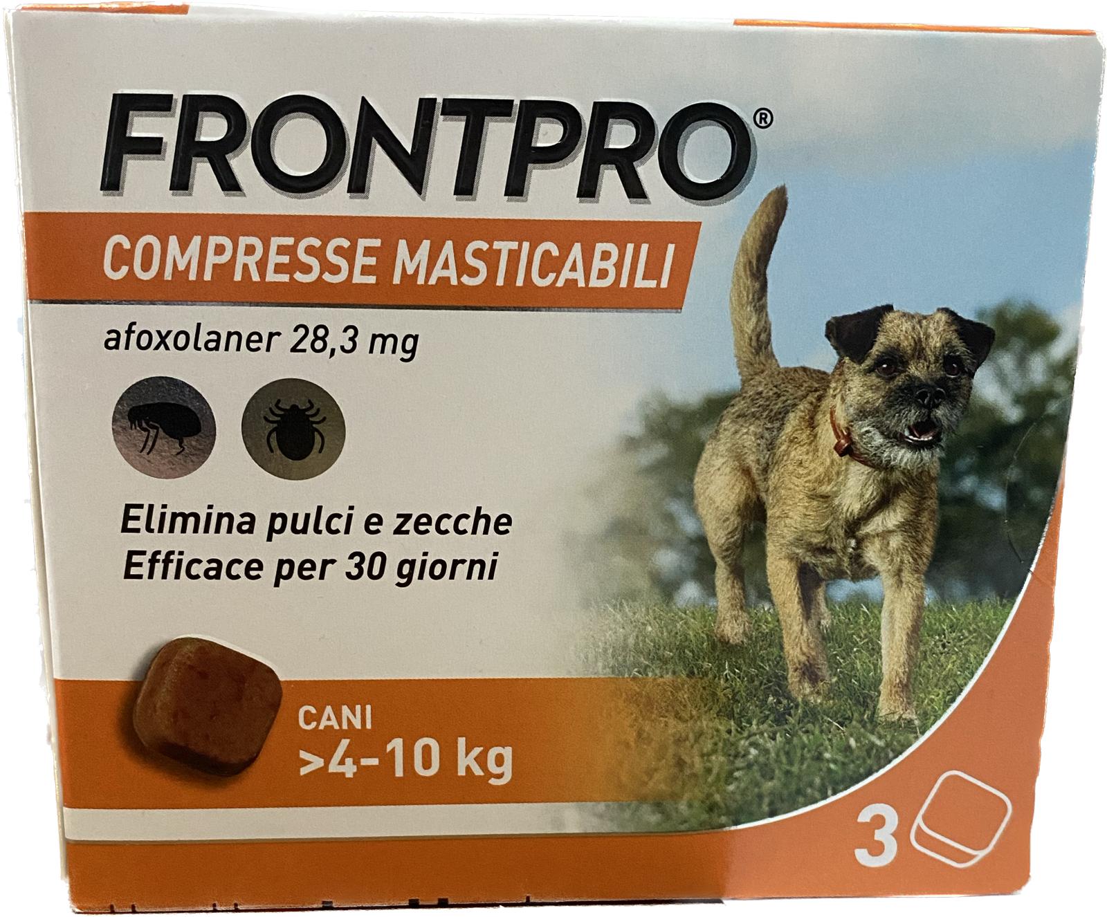 Frontpro Compresse Masticabile 3 compresse 4-10Kg
