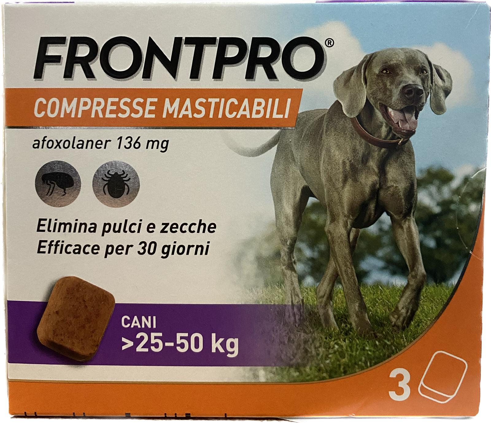 Frontpro Compresse Masticabile 3 compresse 25-50Kg
