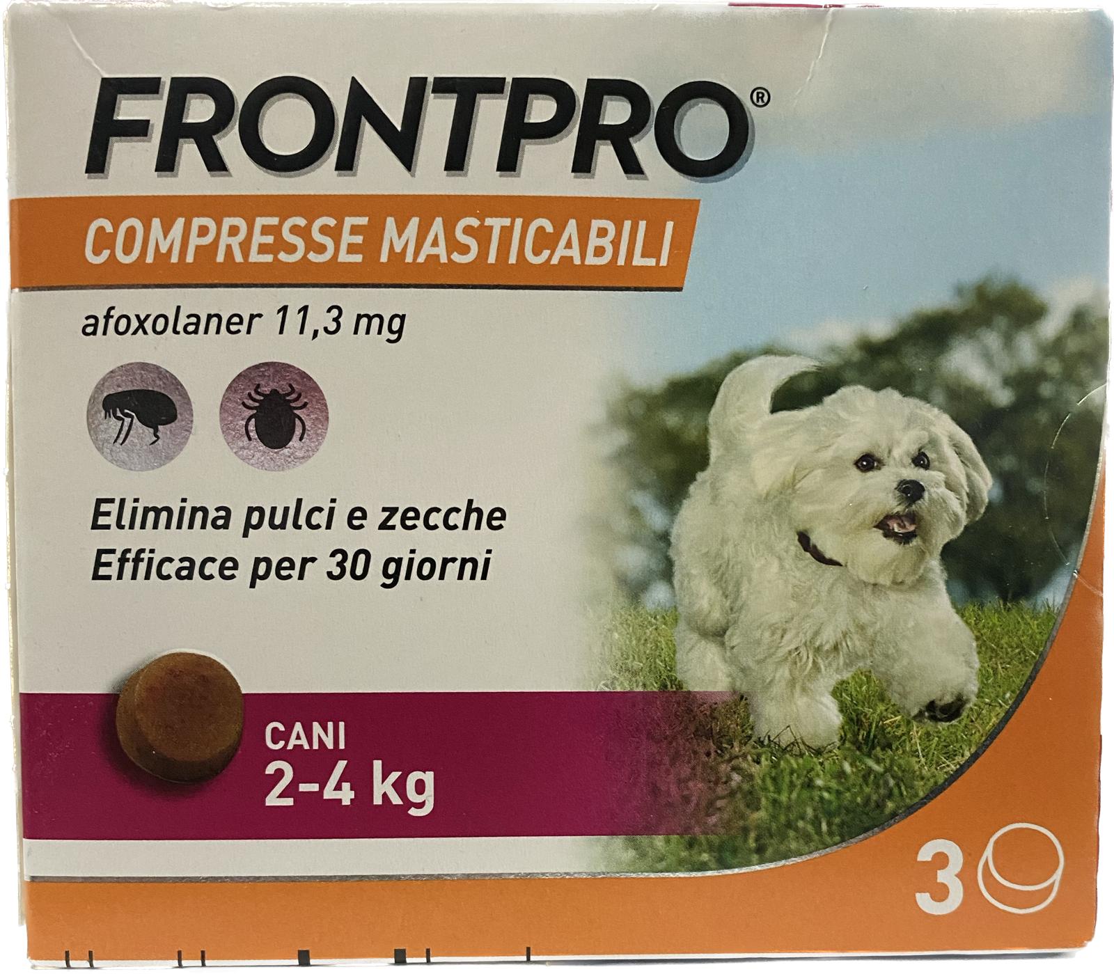 Boehringer Frontpro Compresse Masticabile 3 compresse cani 2-4Kg
