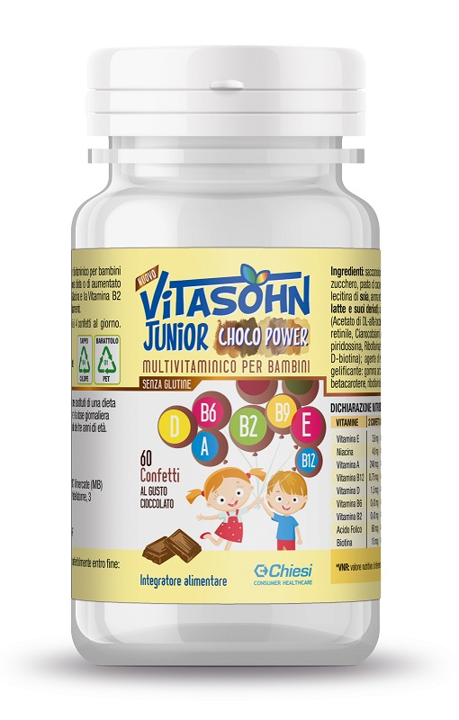 VITASOHN JUNIOR CHOCO POWER MULTIVITAMINICO BAMBINI 60 CONFETTI