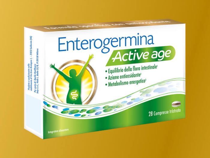 Enterogermina Active Age benessere flora intestinale 28 compresse tristrato