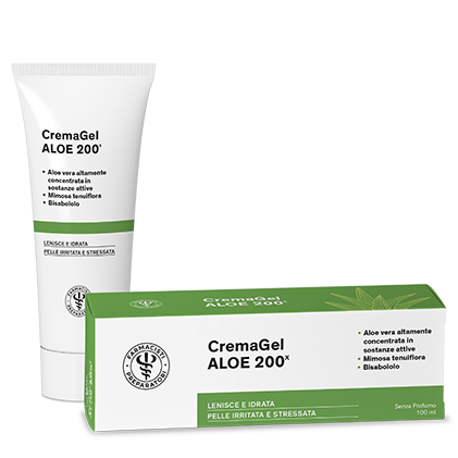 Farmacia Candelori CREMAGEL ALOE 200 LENISCE E IDRATA PELLE IRRITATA E STRESSATA