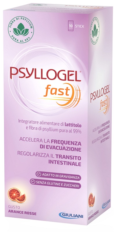 Psyllogel Fast 10 stick gusto arance rosse