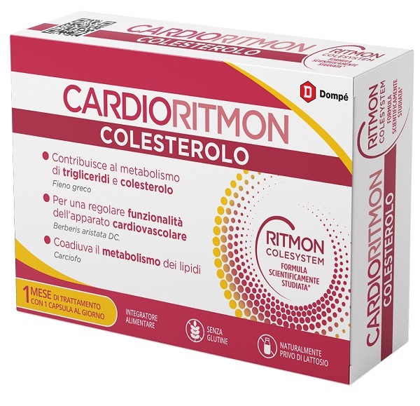 CARDIORITMON COLESTEROLO PER METABOLISMO DI TRIGLICERIDI E COLESTEROLO 30CAPSULE