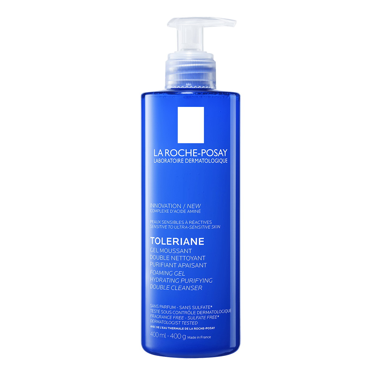 La Roche Posay Toleriane gel moussant detergente schiumogeno doppia azione 400ml