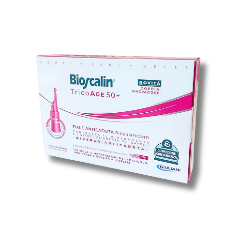 Bioscalin Tricoage 50+ Fiale Anticaduta Ridensificanti 1 Mese Di Trattamento 8 fiale