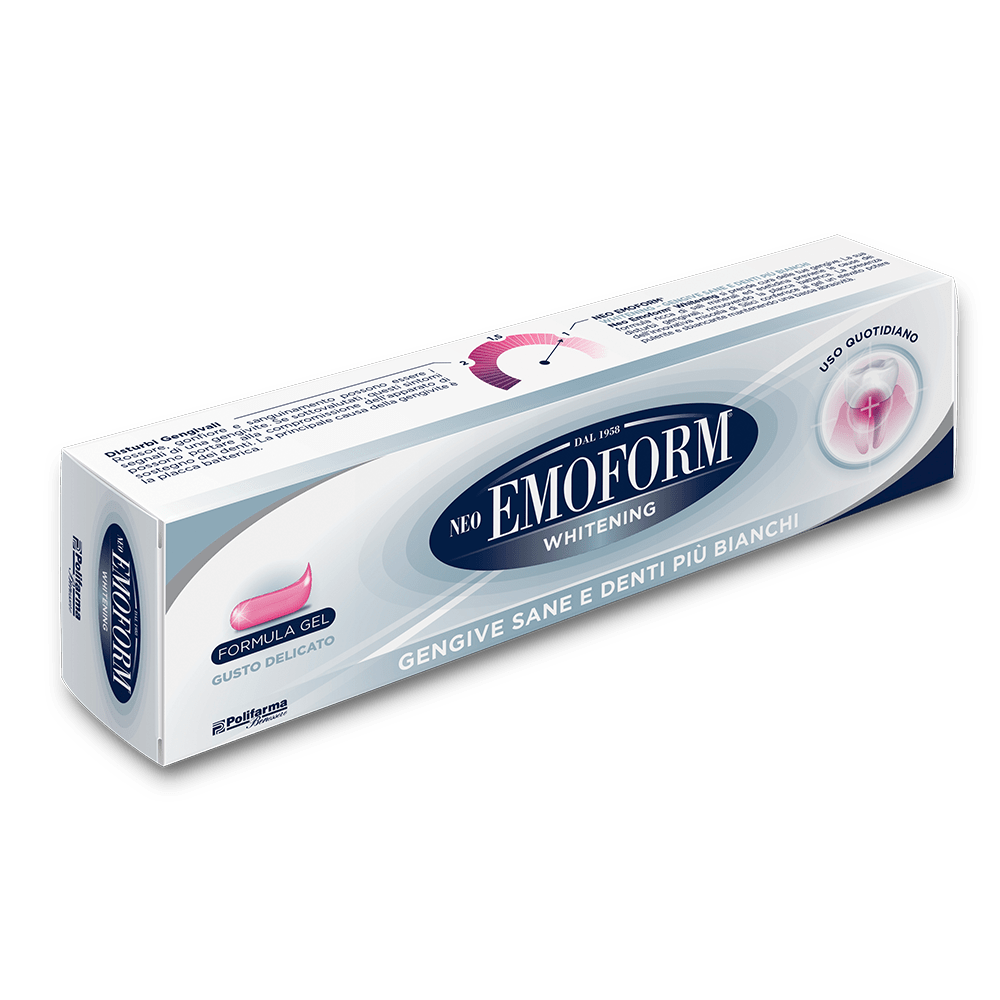 NeoEmoform Whitening dentifricio gel gusto delicato denti bianchi 100ml