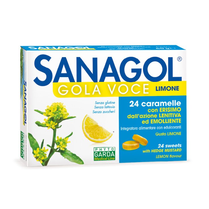 Sanagol Gola Voce Limone 24 Pastiglie Senza Zucchero