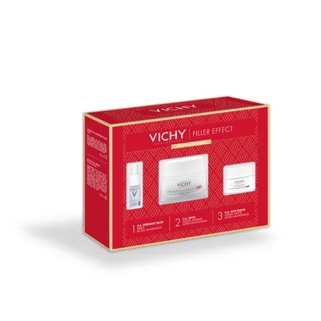 Vichy Cofanetto Regalo Natale Liftactiv H.A. Epidermic Filler Siero 10 ml + Liftactiv H.A. Spf30 Crema Giorno 50 ml + Liftactiv H.A. Crema Notte 15 ml