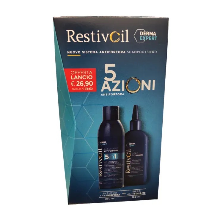 Restivoil Derma Expert shampoo antifortora 250ml + siero antisquame 150ml