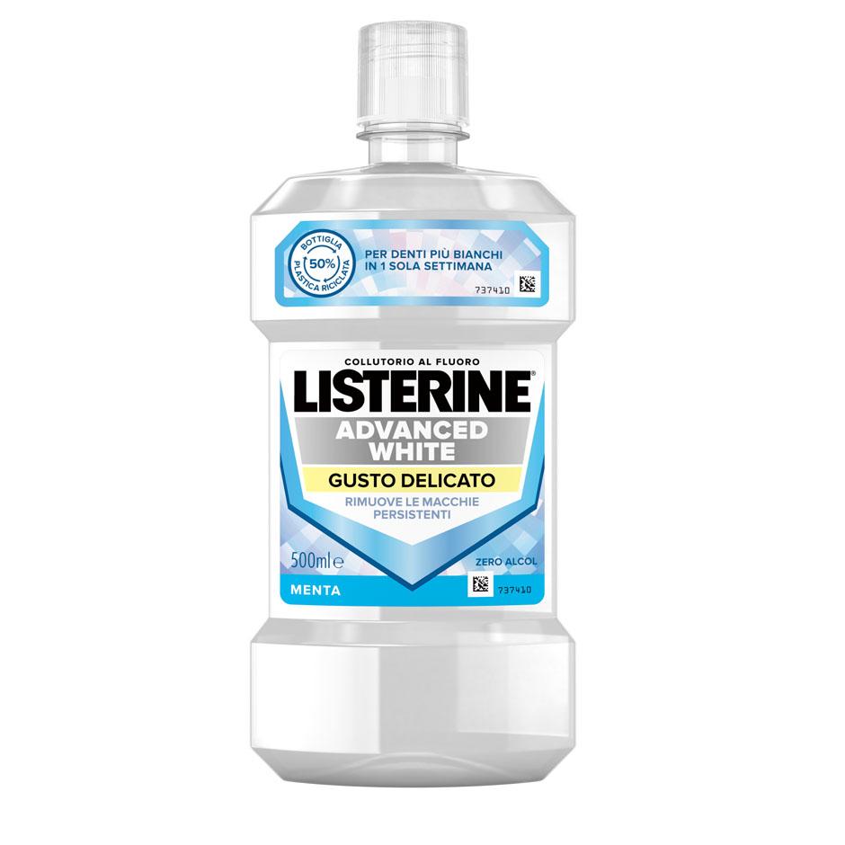 Listerine Advanced White gusto delicato zero alcol 500ml