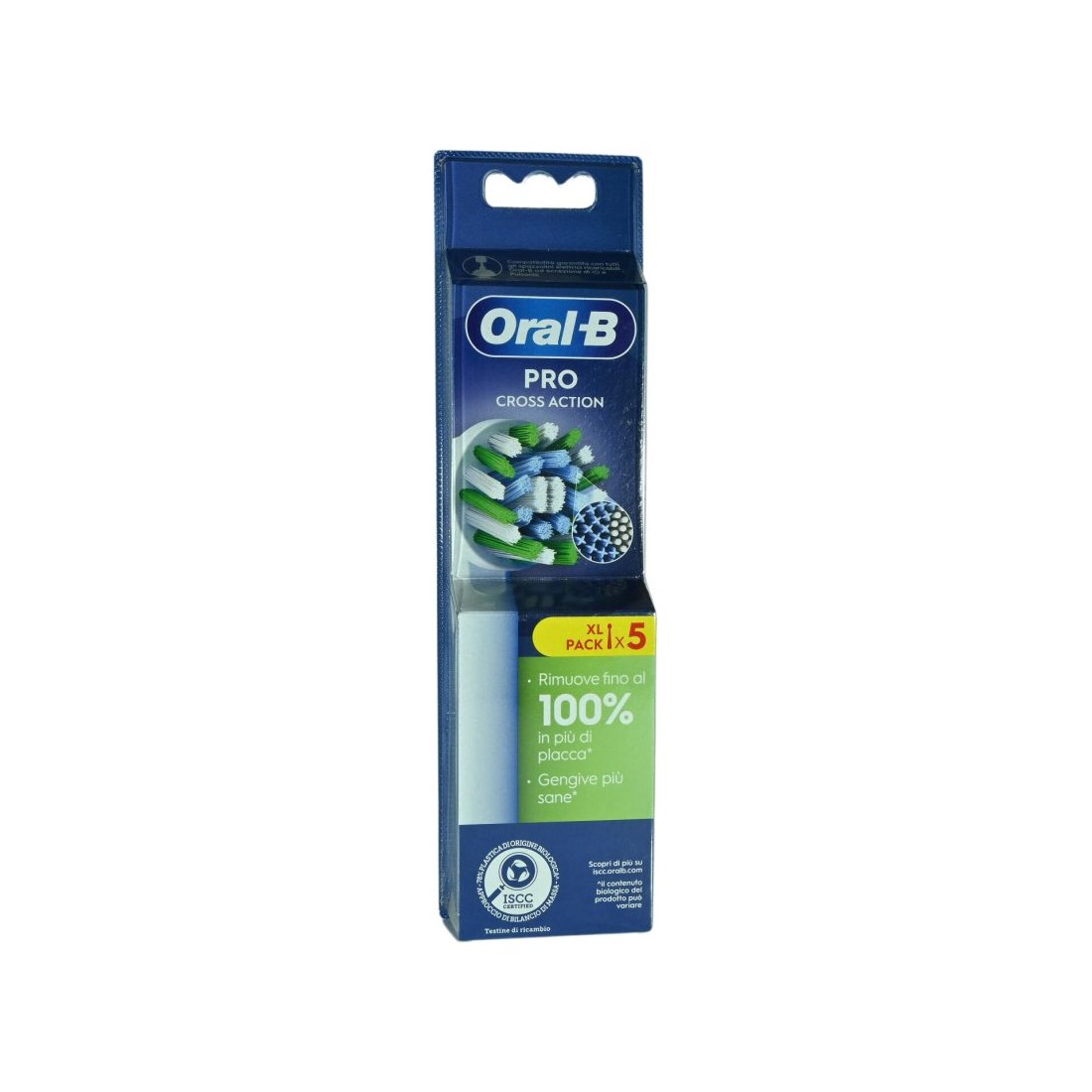 Oral-B Testine Ricambio Pro Cross Action Bianco 5 Testine