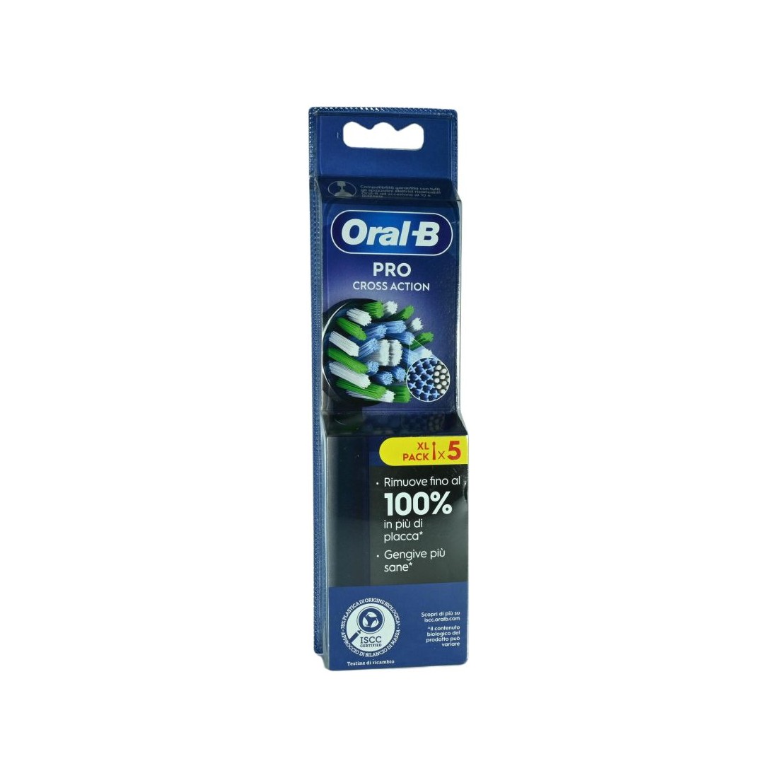 Oral-B Testine Ricambio Pro Cross Action Nero 5 Testine