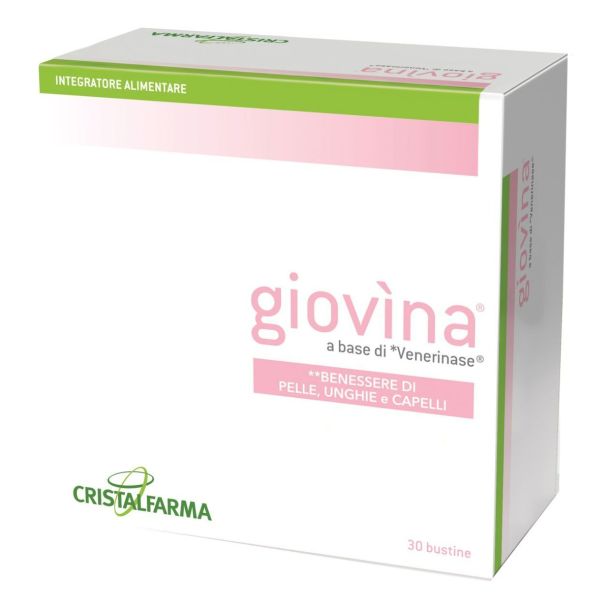 Cristalfarma Giovina 30 bustine per benessere pelle,unghie e capelli