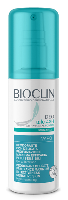 Bioclin Deo Talc 48H vapo senza alcol con delicata profumazione