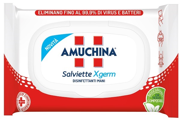 Amuchima Salviette Xgerm disinfettanti mani 20 pezzi