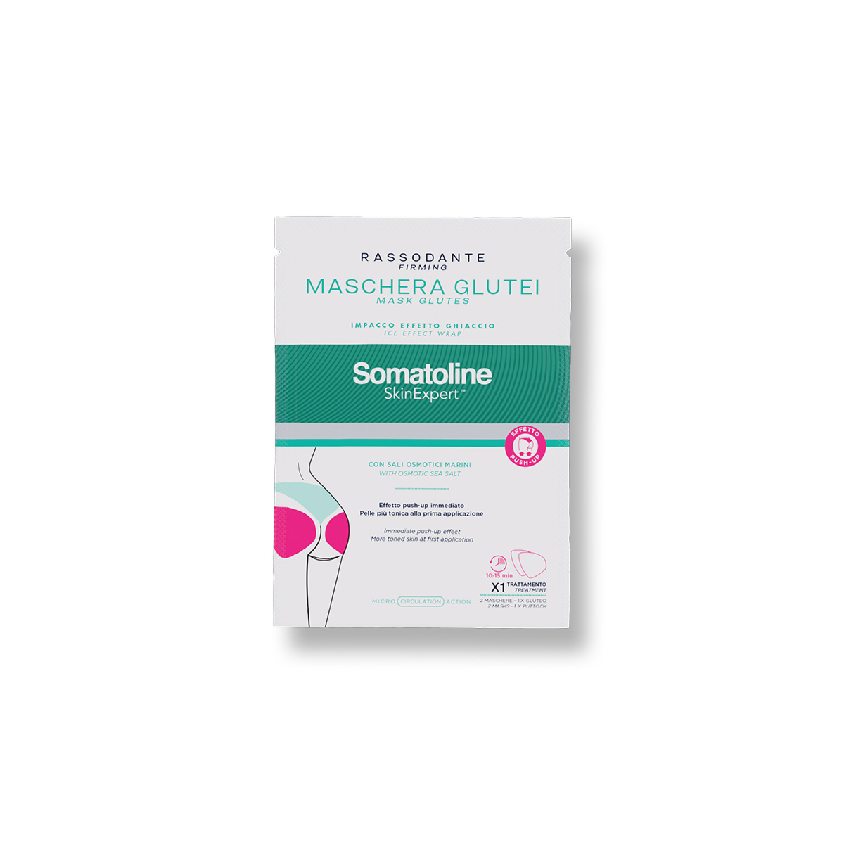 Somatoline Skinexpert Maschera Glutei impacco effetto ghiaccio Push-up 1 trattamento