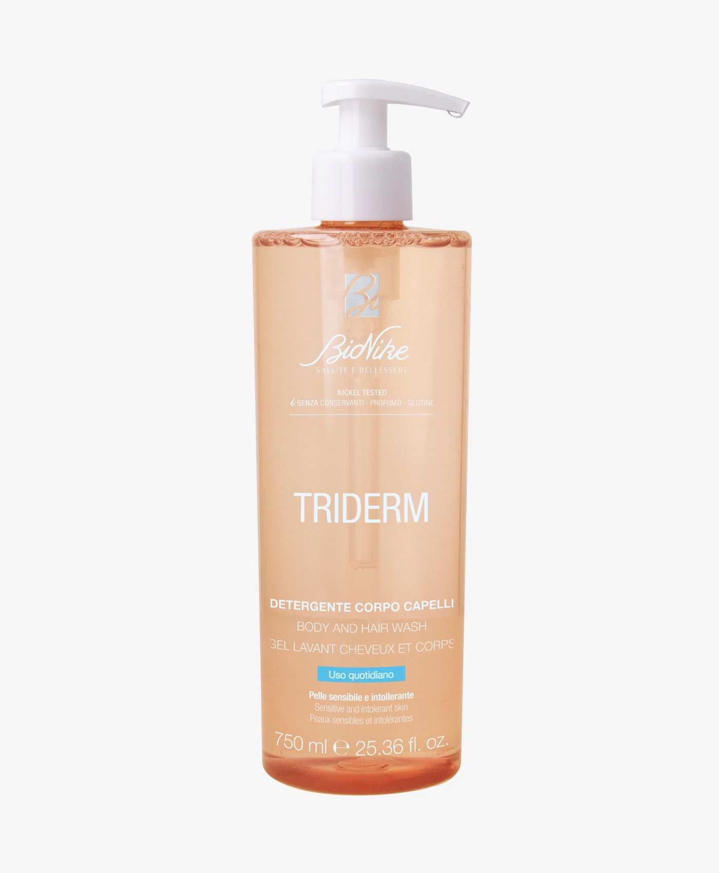 BIONIKE TRIDERM DETERGENTE CORPO CAPELLI USO QUOTIDIANO 750 ML