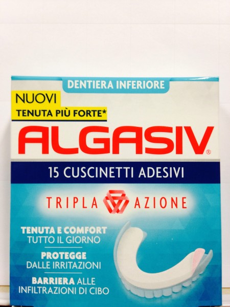 Algasiv Cuscinetti Adesivi Inferiori 15 Pezzi