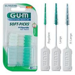 GUM SOFTPICKS SCOVOLINI GOMMA REGOLARE M  40PEZZI COOL MINT