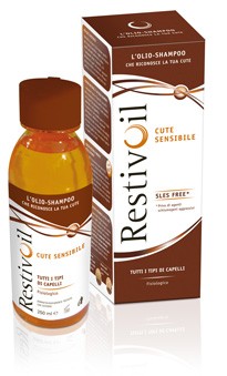 Restivoil olio shampoo fisiologico per cute sensibile lavaggi frequenti 250ml