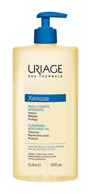 Uriage Eau Thermale Xemose olio lavante lenitivo, pelle molto secca e atopica 1 litro