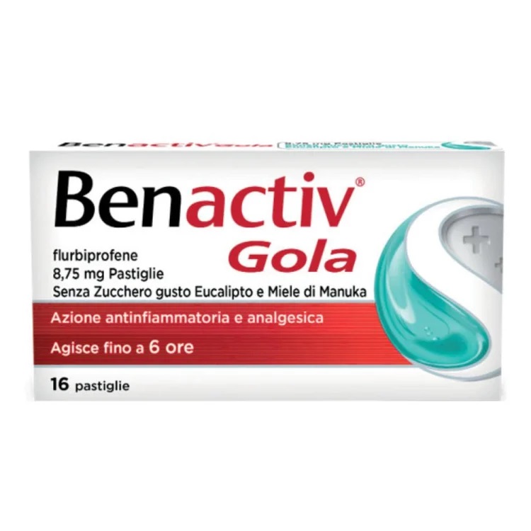 BENACTIV GOLA*16PASTIGIE  SENZA ZUCCHERO MIELE DI MANUKA /EUCALIPTO
