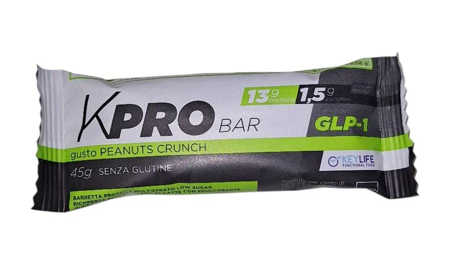 KeyLife kPRO Barretta gusto PEANUTS CRUNCH 13g di proteine