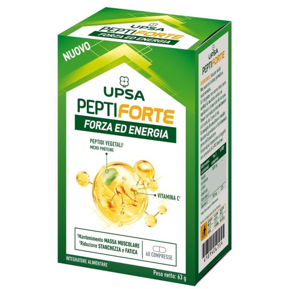 Upsa Peptiforte forza e vitalita' 60 compresse