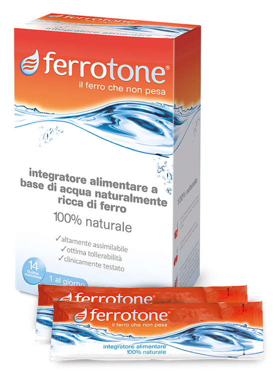 FERROTONE 100% ferro naturale 14BUST 20MG