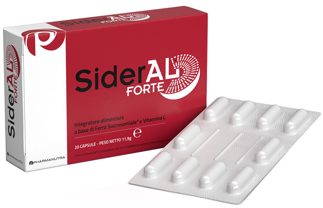 SIDERAL FORTE Integratore alimentare a base di ferro 20 capsule