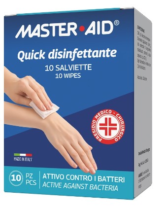 Master Aid Quik Disinfettante 10 Salviette