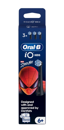 Oral-B iO KIDS 3 Testine di Ricambio per Spazzolino Elettrico Spiderman 6+