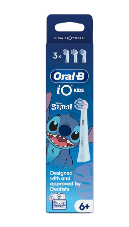 Oral-B iO KIDS 3 Testine di Ricambio per Spazzolino Elettrico Stitch 6+