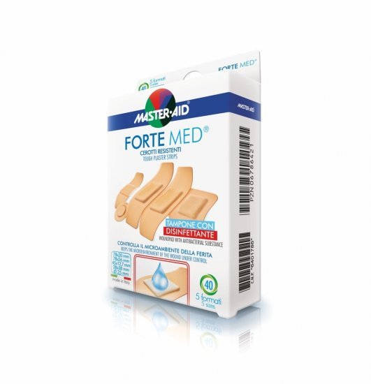 Master Aid Forte Med Cerotti Resistenti 40 Pezzi Assortiti